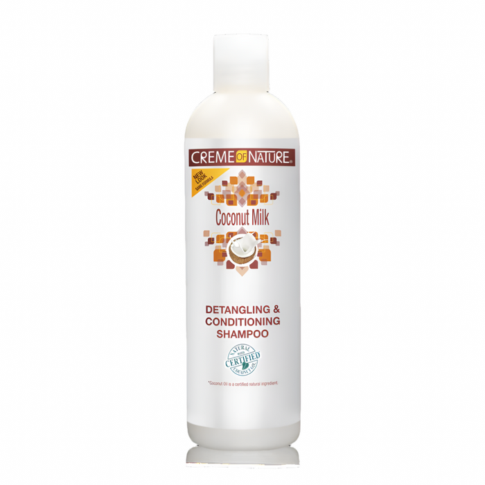 Creme of Nature Certified Natural Ingredients Coconut Milk Detangling & Conditioning Shampoo 12oz
