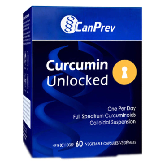 Box of CanPrev Curcumin Unlocked 60 Vegetable Capsules