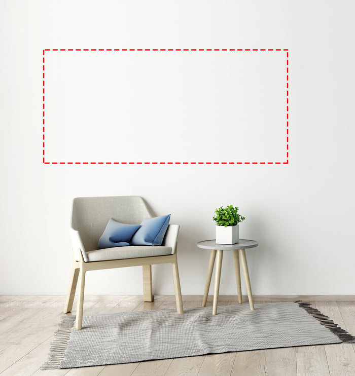 Custom Interior Wall Decal Up To 72 x 46 Inches