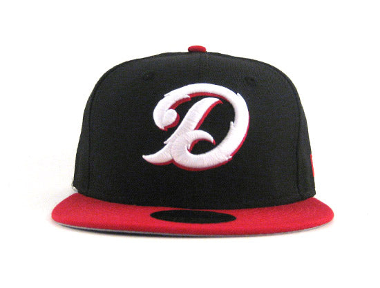 Daytona Cubs New Era 59FIFTY Fitted Hat (BLACK RED WHITE GRAY UNDERBRIM)