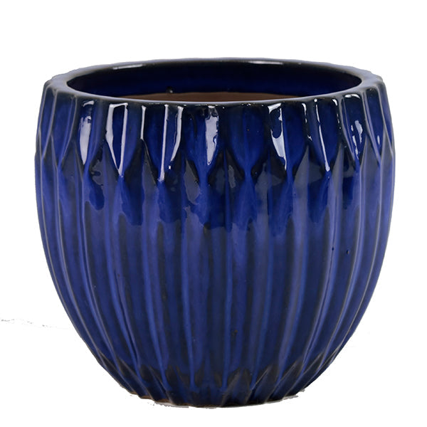 Diamond Planter Set Of 3 Blue 8.9"-12"-15.7"