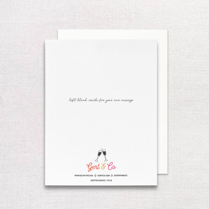 Dirty Martini Birthday Greeting Card | A tini bit older card