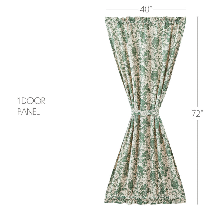Dorsey Green Door Panel Curtain-Lange General Store