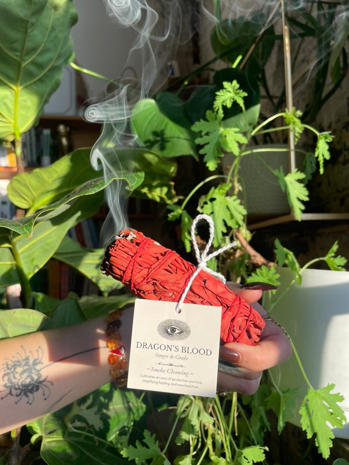 DRAGON'S BLOOD WAND | Cleansing Smoke Bundle