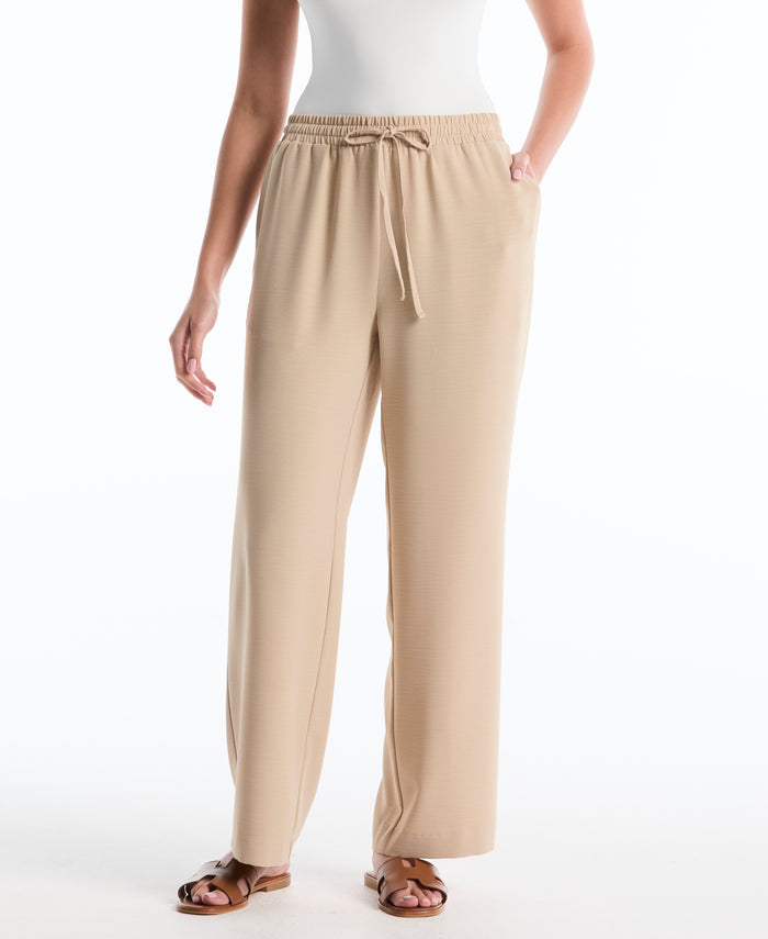 Drawstring Wide Leg Pant (Humus)