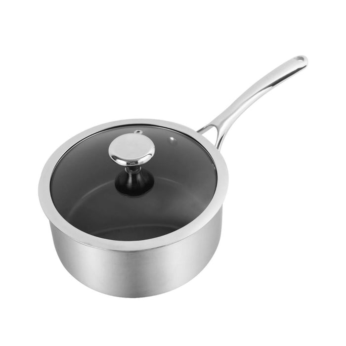 Duranano Uncoated Non-stick Stainless Steel Saucepan 18cm