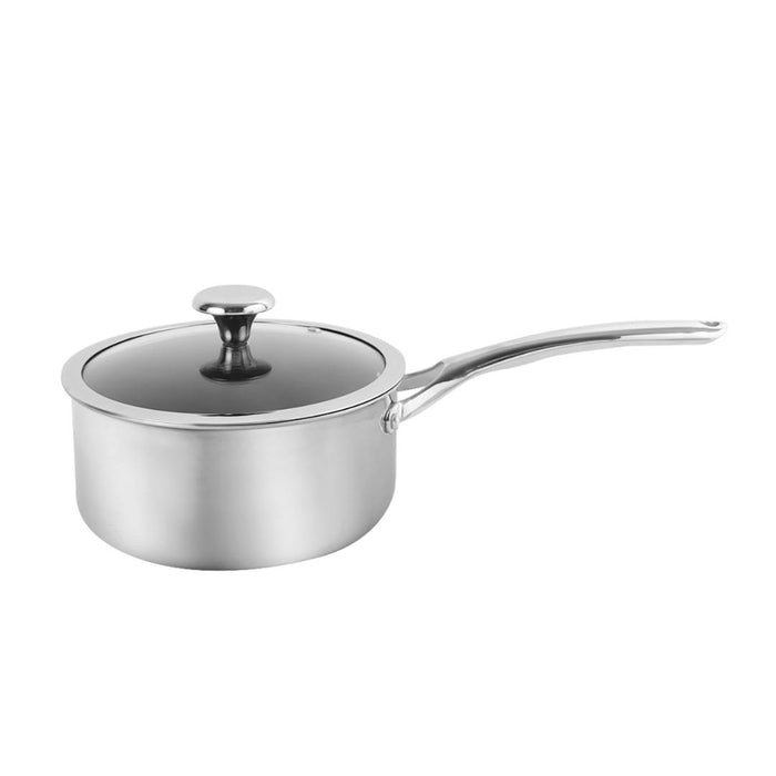 Duranano Uncoated Non-stick Stainless Steel Saucepan 18cm