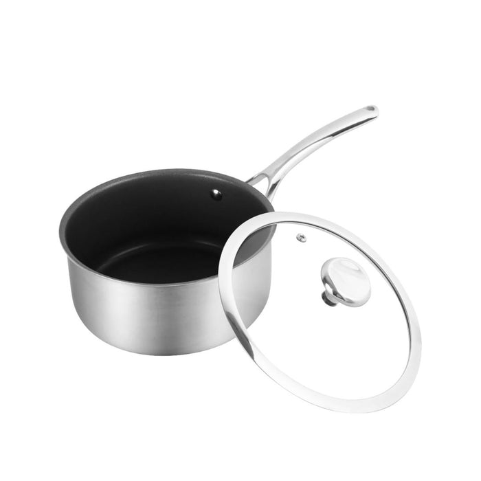 Duranano Uncoated Non-stick Stainless Steel Saucepan 18cm