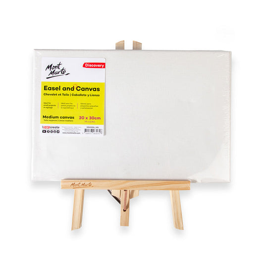 Easel and Canvas Discovery Medium 20 x 30cm (7.9in x 11.9in)