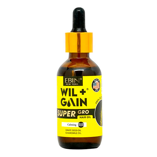 Ebin New York Wil+Gain Super Gro Hair Oil 2 oz/ 60ml