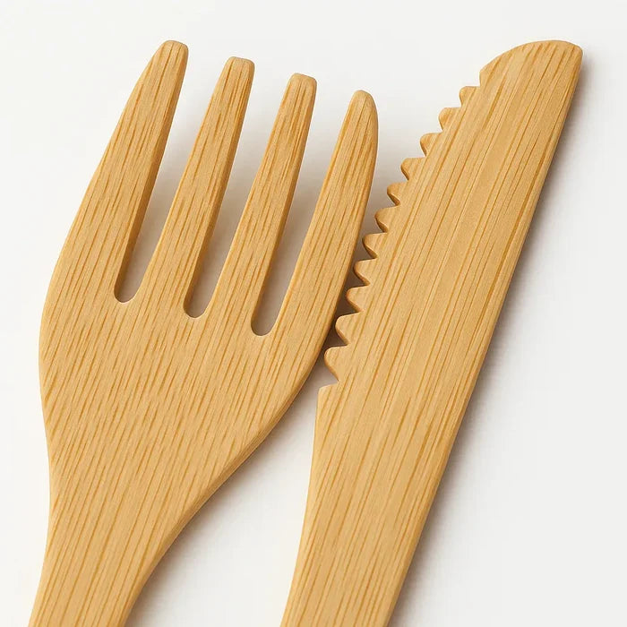 Briut Essentials Eco-Friendly Bamboo Cutlery Set