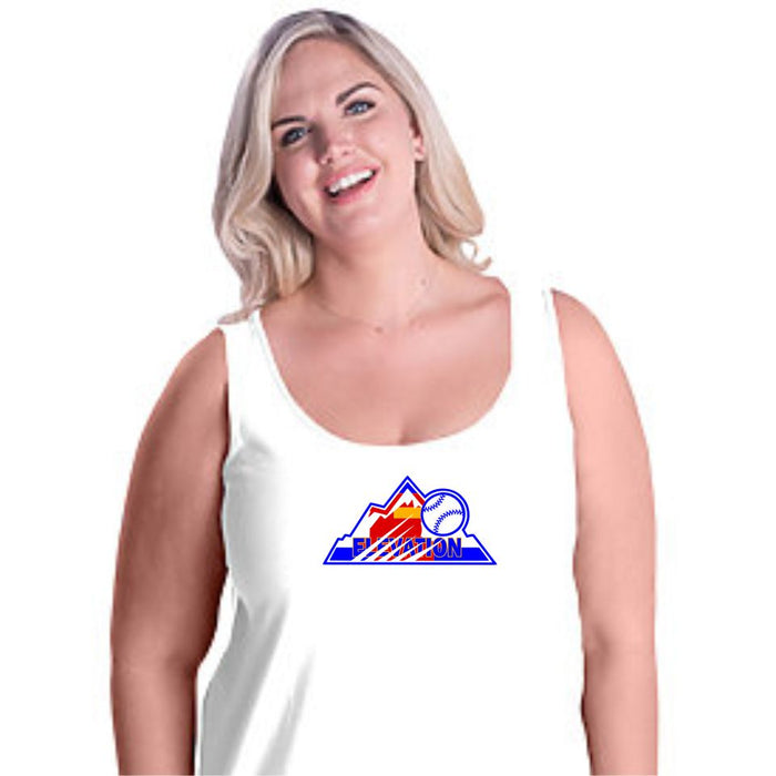 Elevation Baseball Curvy Ladies Tank
