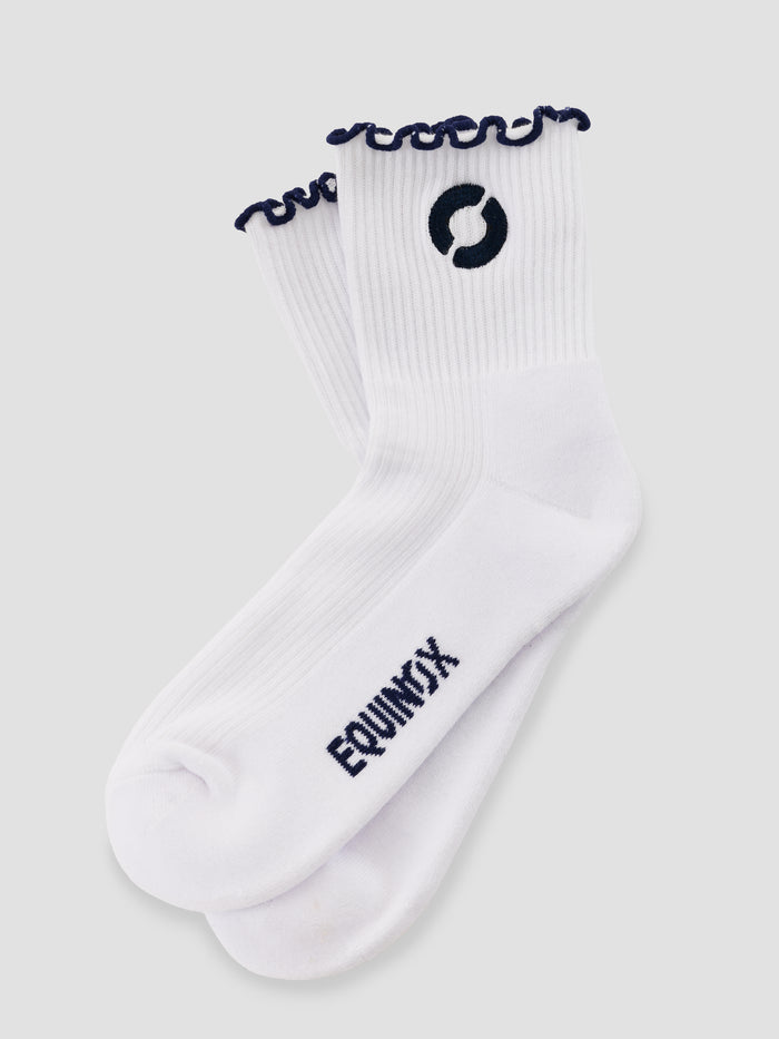 Equinox Half Crew Ruffle Sock