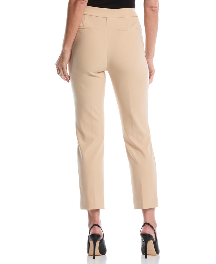 Petite Extended Tab Ankle Pant (Irish Cream)