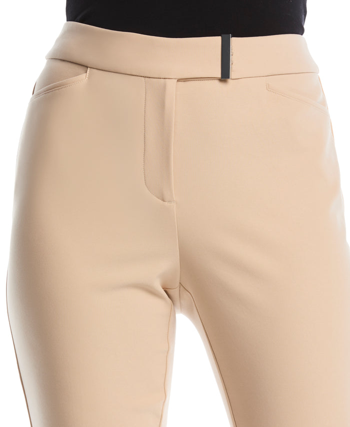 Petite Extended Tab Ankle Pant (Irish Cream)