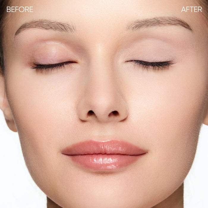 Before and after color demure