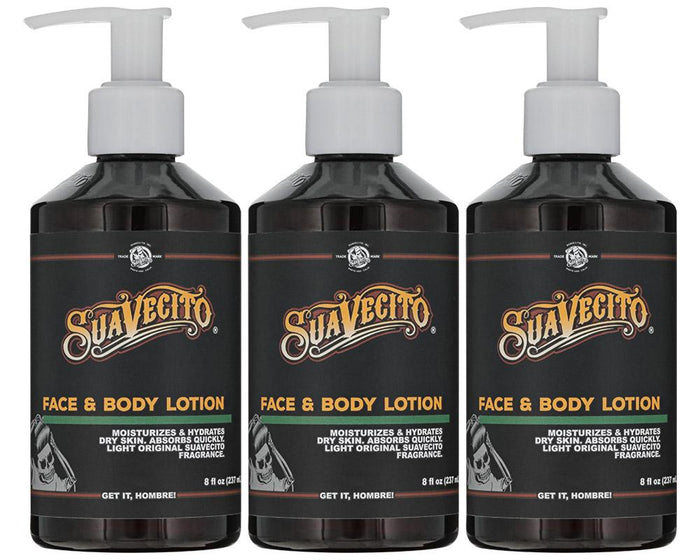 Suavecito Face & Body Lotion 3 Pack