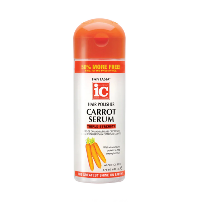 Fantasia IC Hair Polisher Carrot Growth Serum Triple Strength 6oz
