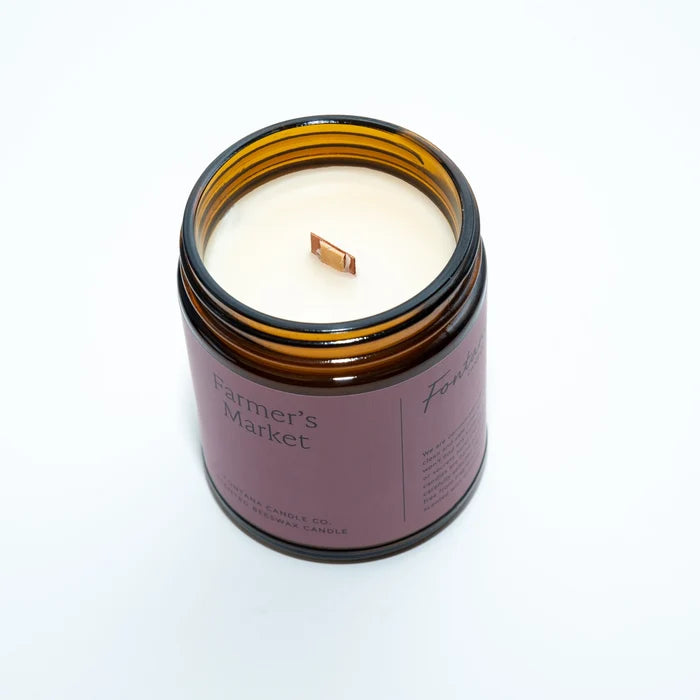 Farmer's Market Natural Beeswax Essential Oil Jar Candle