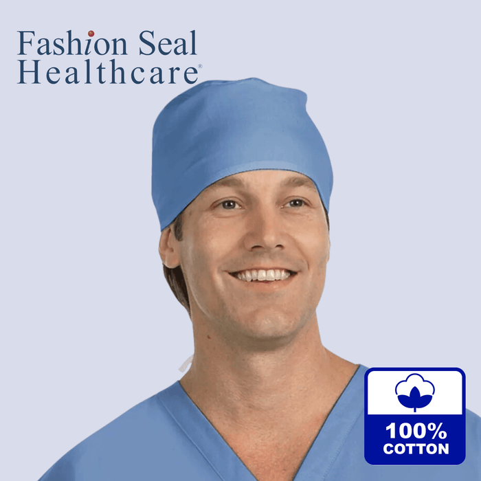 FASHION SEAL 100% Cotton Scrub Cap Washable - Fine Scrubs