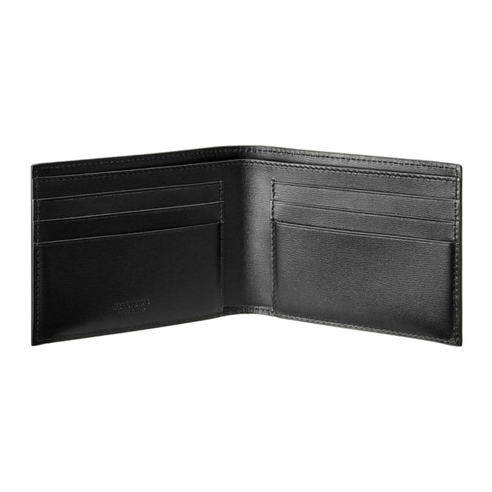 Ferragamo Embossed Logo Leather Bifold Wallet Black