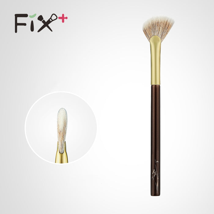 FIX+ Professional Sd-21 Beveled Fan Shape Highlighter & Blusher Makeup Brush T4956
