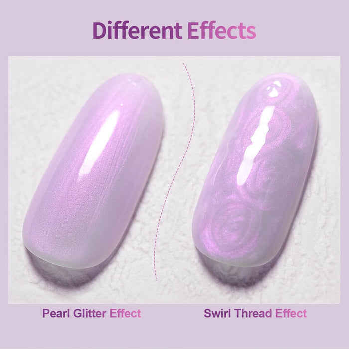 RARJSM ® Shell Thread Pearl Purple 6 in 1 Builder Gel | 15ml