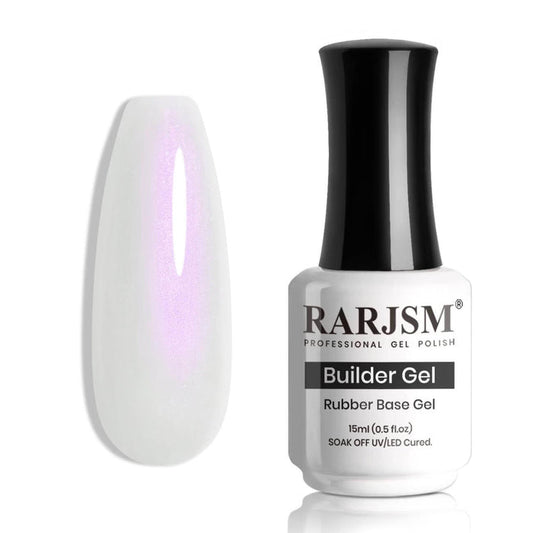 RARJSM ® Shell Thread Pearl White Purple 6 in 1 Builder Gel | 15ml