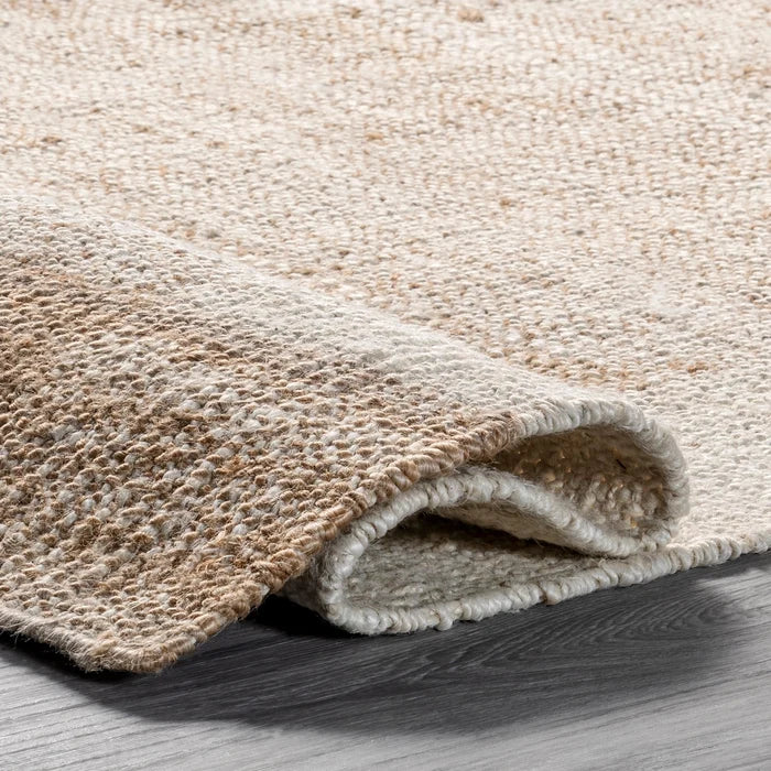 Fletcher Casual Jute Middle Tassel Area Rug (Various Sizes)