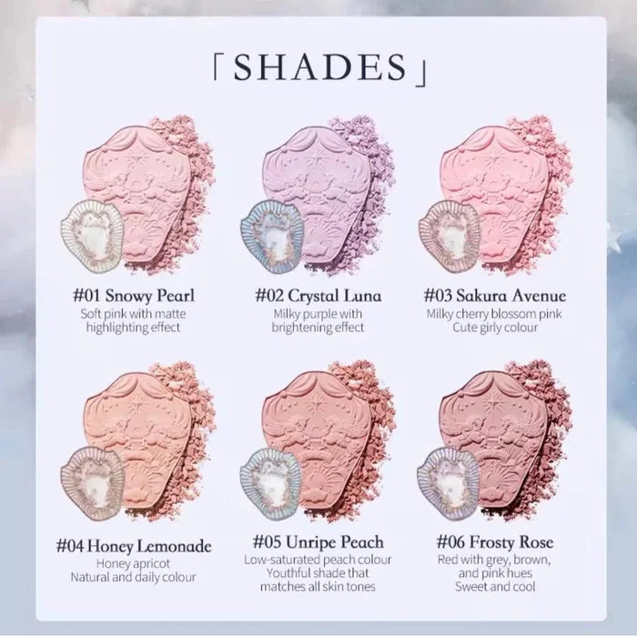 Flower Knows Unicorn Series Embossed Blush