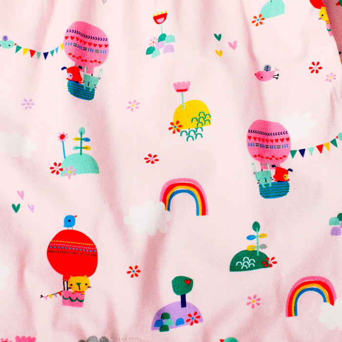 Fly Away Balloon Ruffle Jumpsuit Romper  (Organic Cotton)