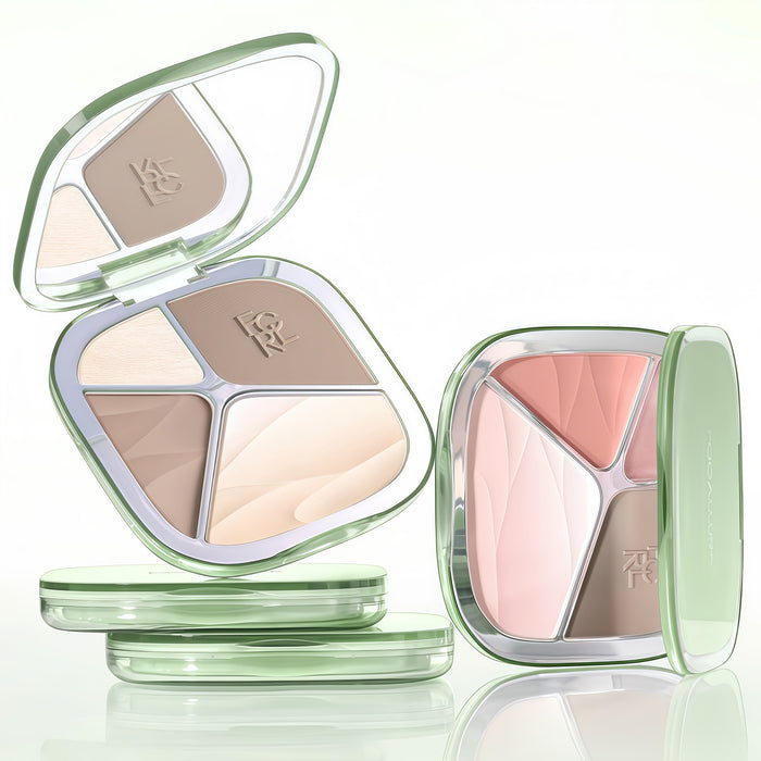 FOCALLURE 4-color Highlighter & Contour Makup Palette T5335