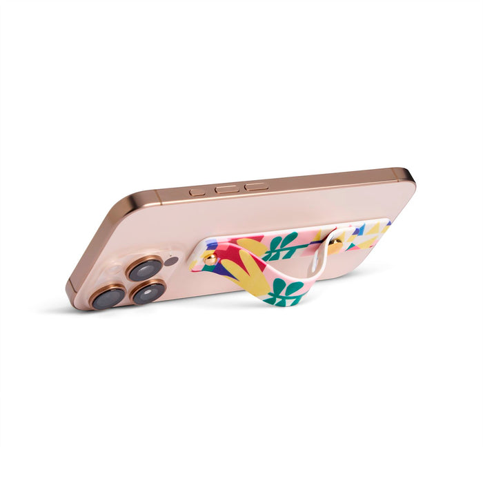 Folk Collage Grip Strap