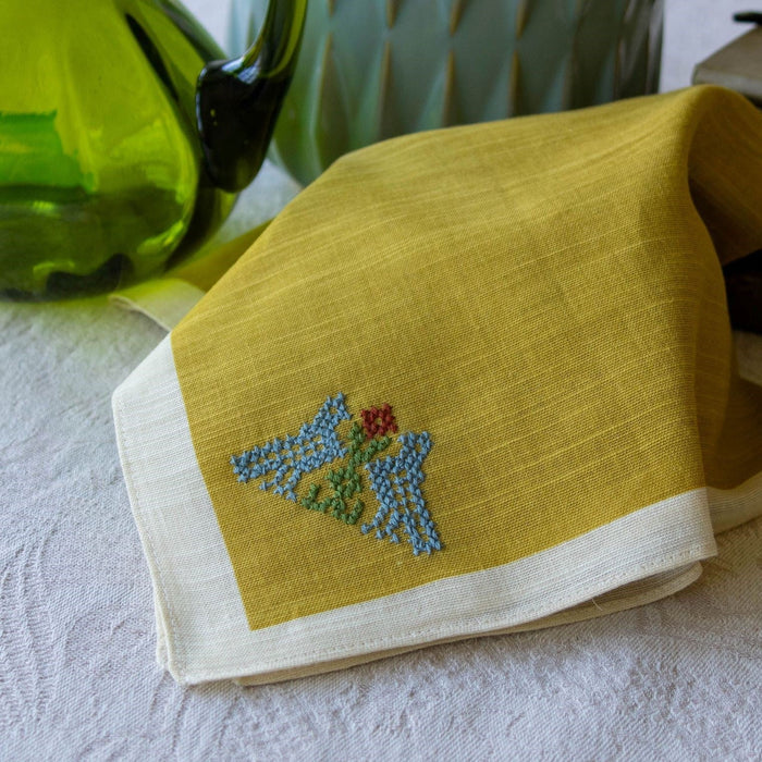 Folk Flourish Woodlands cross stitch folk embroidery kit
