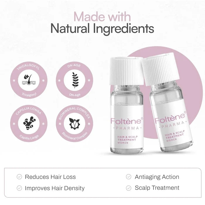 Foltene Pharma Hair & Scalp Treatment For Women (12VialsX6ml)