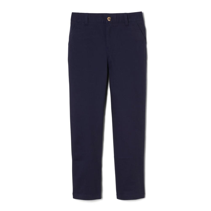 French Toast Boys Husky Adjustable Waist Stretch Straight Fit Twill Chino Pants