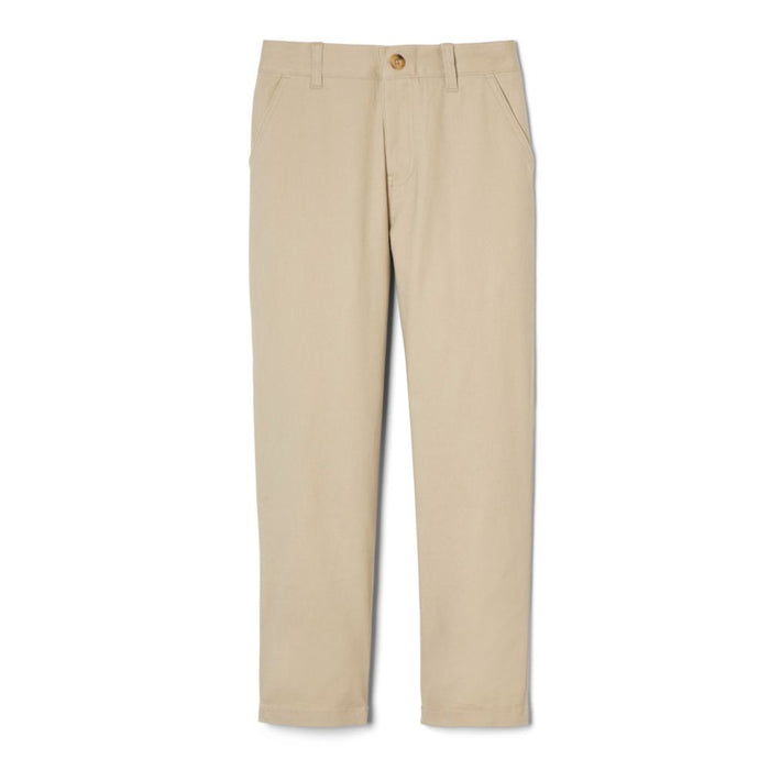 French Toast Boys Husky Adjustable Waist Stretch Straight Fit Twill Chino Pants