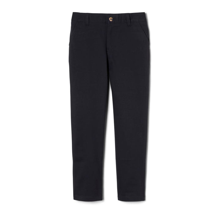French Toast Boys Husky Adjustable Waist Stretch Straight Fit Twill Chino Pants