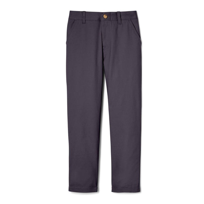 French Toast Boys Husky Adjustable Waist Stretch Straight Fit Twill Chino Pants