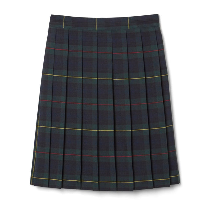 French Toast Girls Plaid Adjustable Waist Mid Length Pleated Skirt