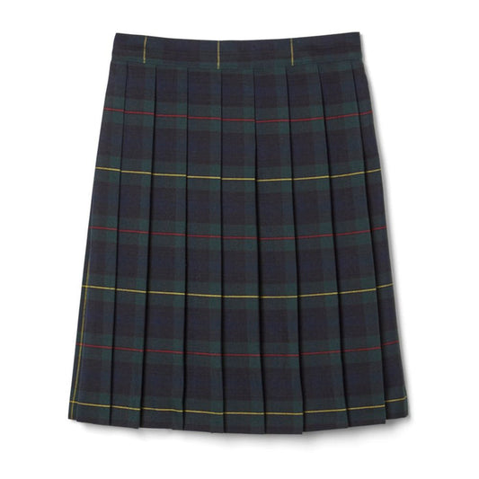 French Toast Girls Plaid Adjustable Waist Mid Length Pleated Skirt