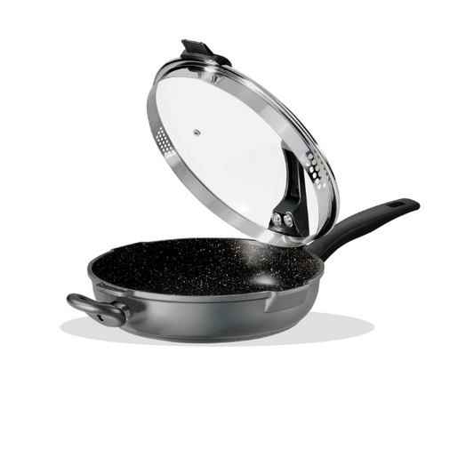 STONELINE FUTURE Deep Frying Pan with Strainer Lid (28cm) | Isetan KL Online Store
