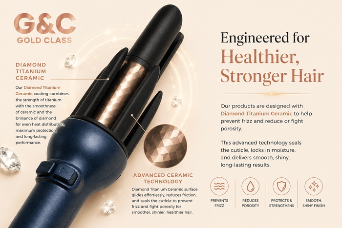 G&C Auto Curler – professional hair tool by Gold Class G&C automatic hair curler