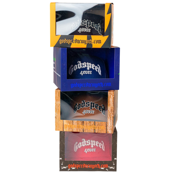 Godspeed Forever Trucker Hat (Baby Blue)