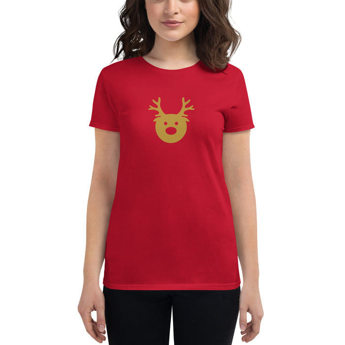 Gold Reindeer Women's short sleeve t-shirt