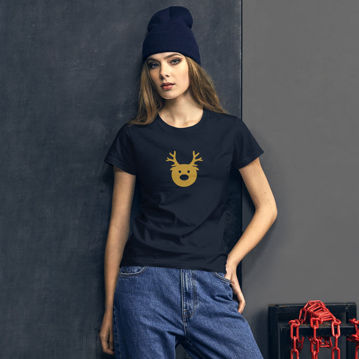 Gold Reindeer Women's short sleeve t-shirt