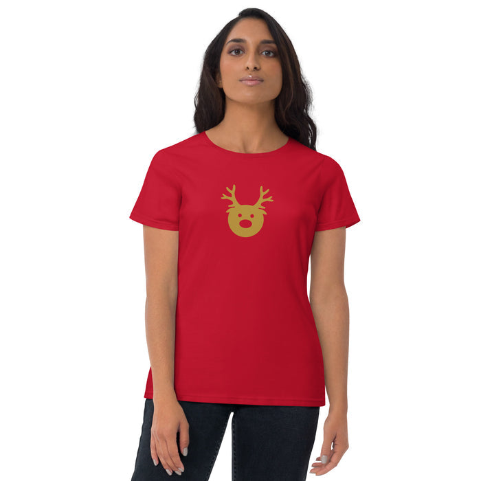 Gold Reindeer Women's short sleeve t-shirt