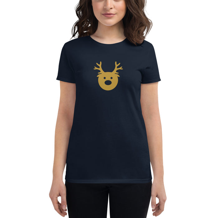Gold Reindeer Women's short sleeve t-shirt