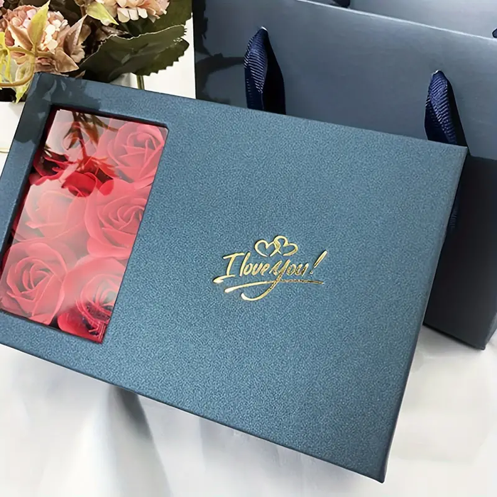 Handmade Soap Flower Rose & Fashion Jewelry Gift Packaging Box & Gift Bag & Set
