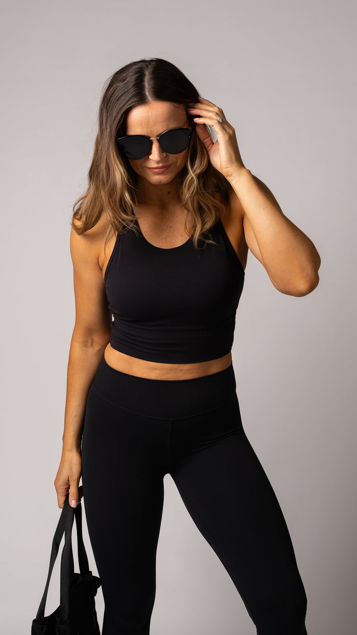 Harmony Long Line Bra in Jet - view 3